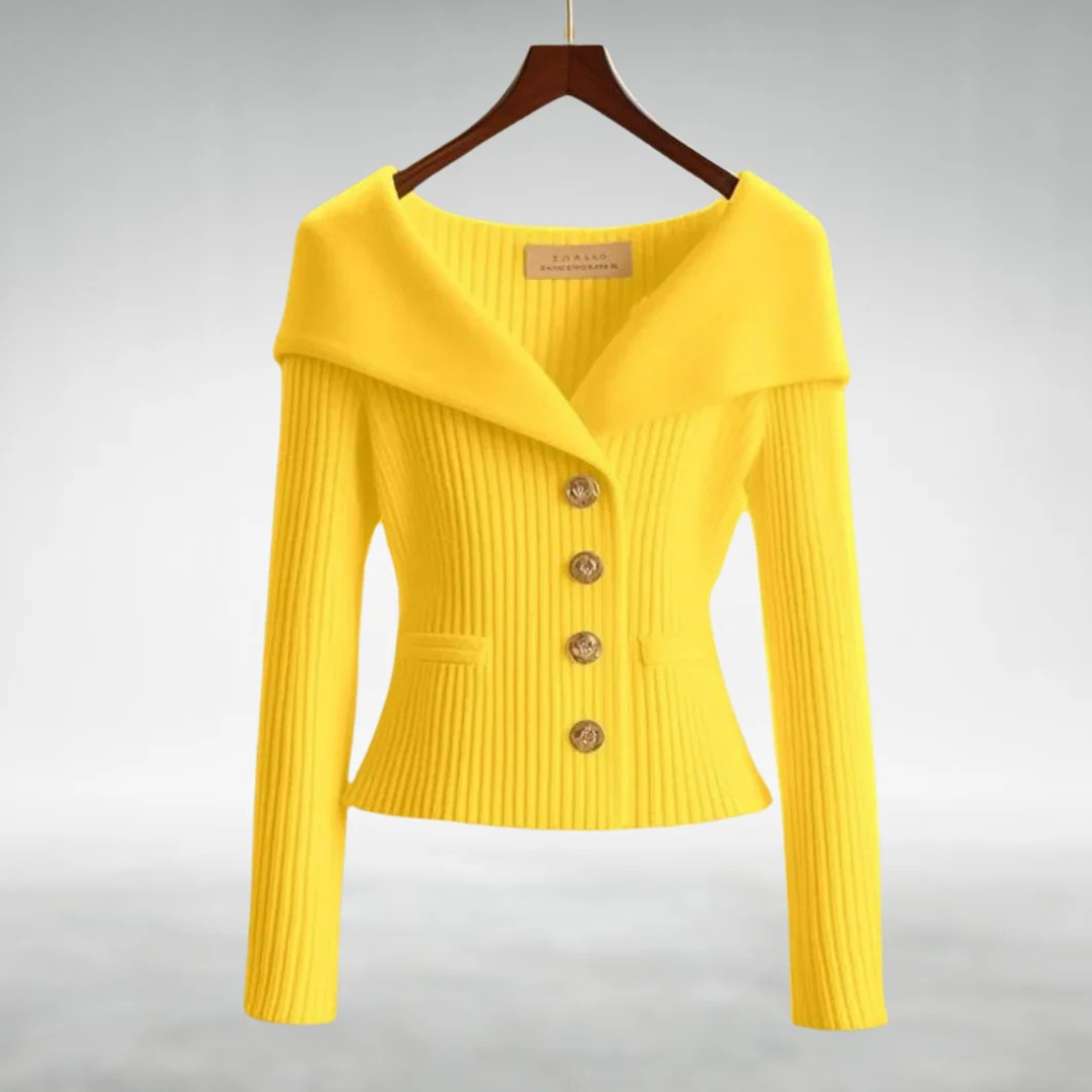 Lovena | Elegant Button-Up Knit Cardigan