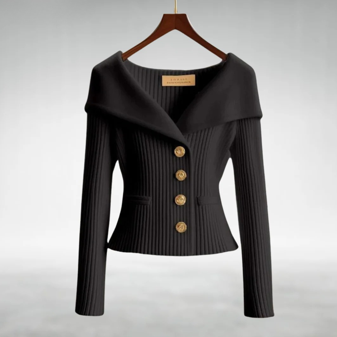 Lovena | Elegant Button-Up Knit Cardigan