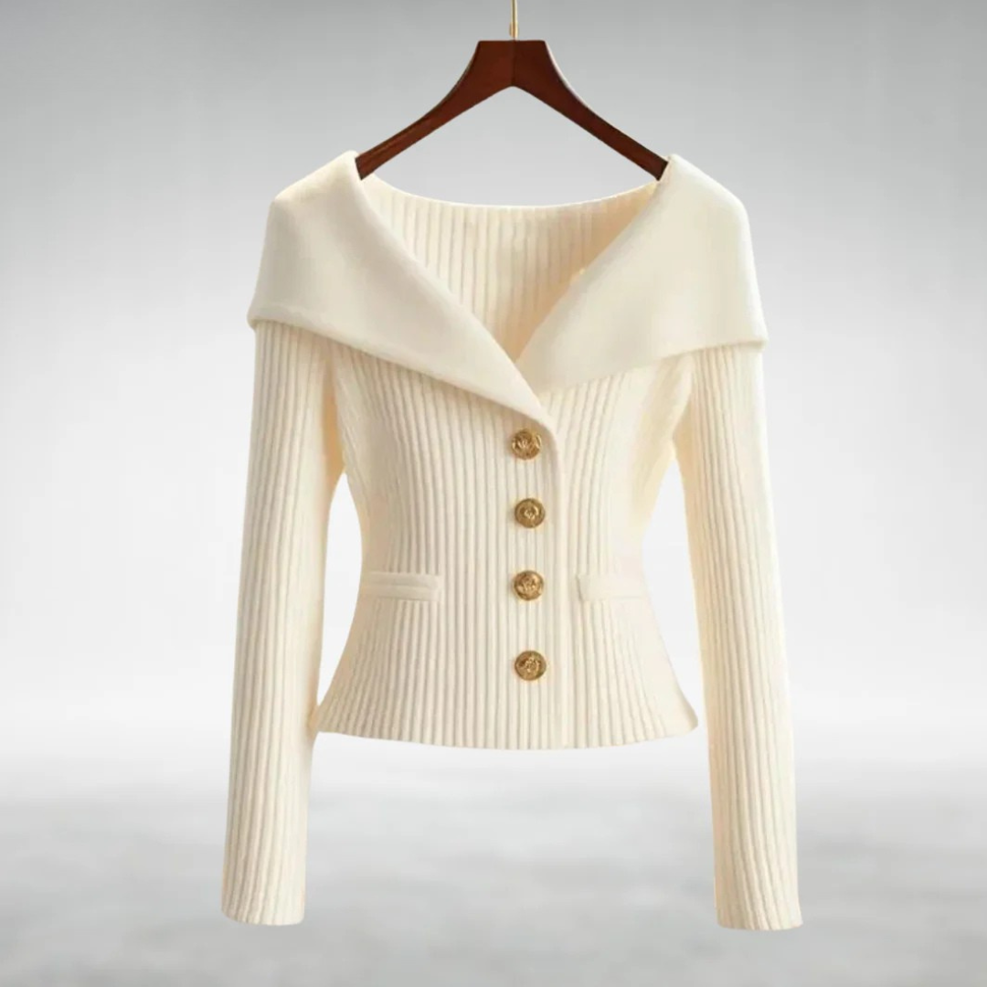 Lovena | Elegant Button-Up Knit Cardigan