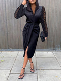 Yasmin - Long Sleeve Wrap Dress