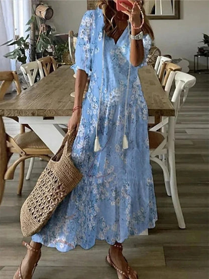 Jessica | Elegant Boho Dress with Tummy Coverage